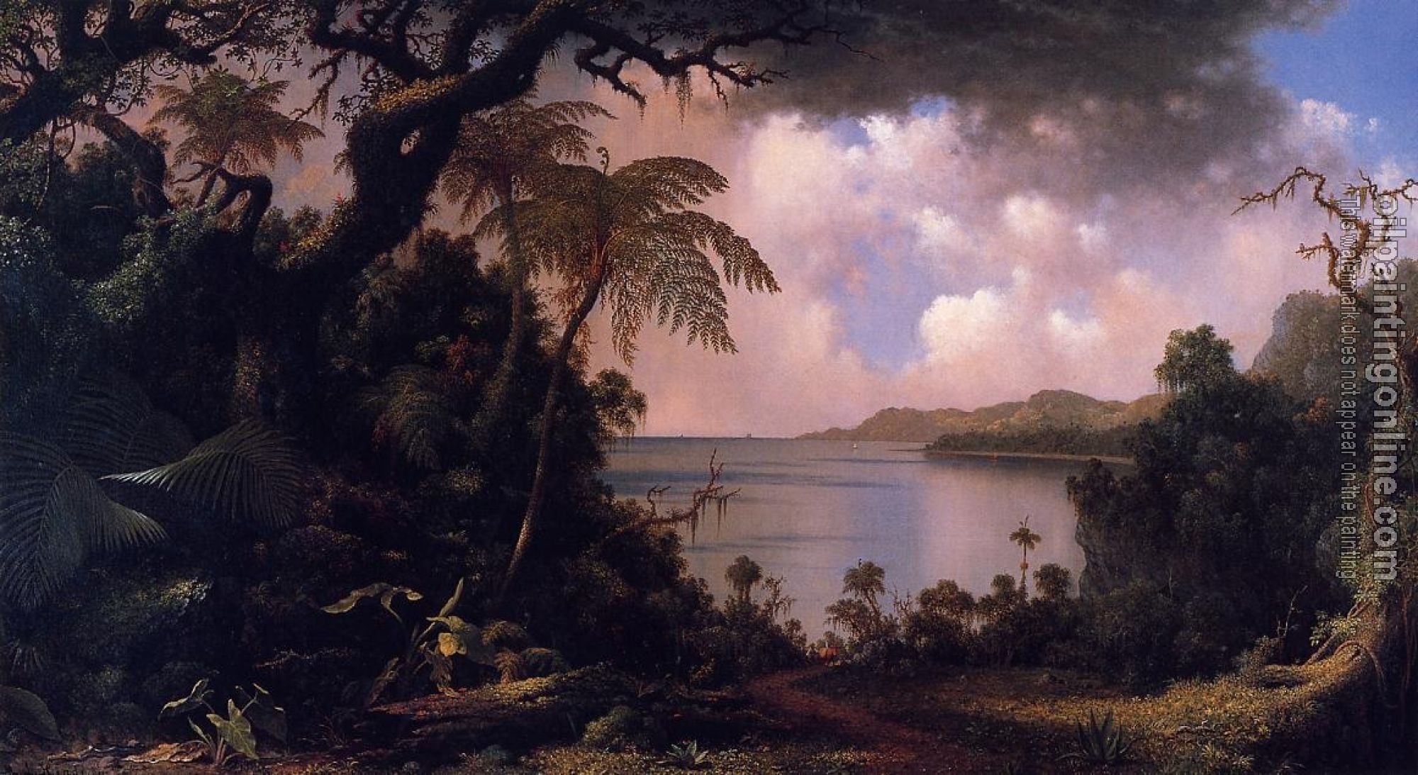 Heade, Martin Johnson - View from Fern-Tree Walk, Jamaica